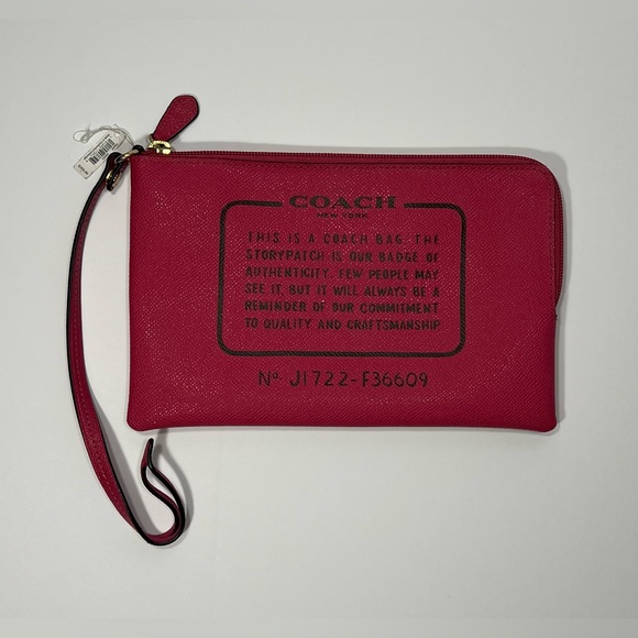 Coach Reversible City Tote Bag w/ Matching Pouch - pink/maroon - Picture 3 of 16